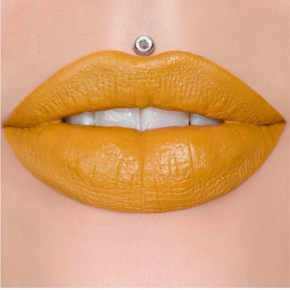 NIB Jeffree Star Velvet Trap Extending the Olive Branch Lipstick Mustard color